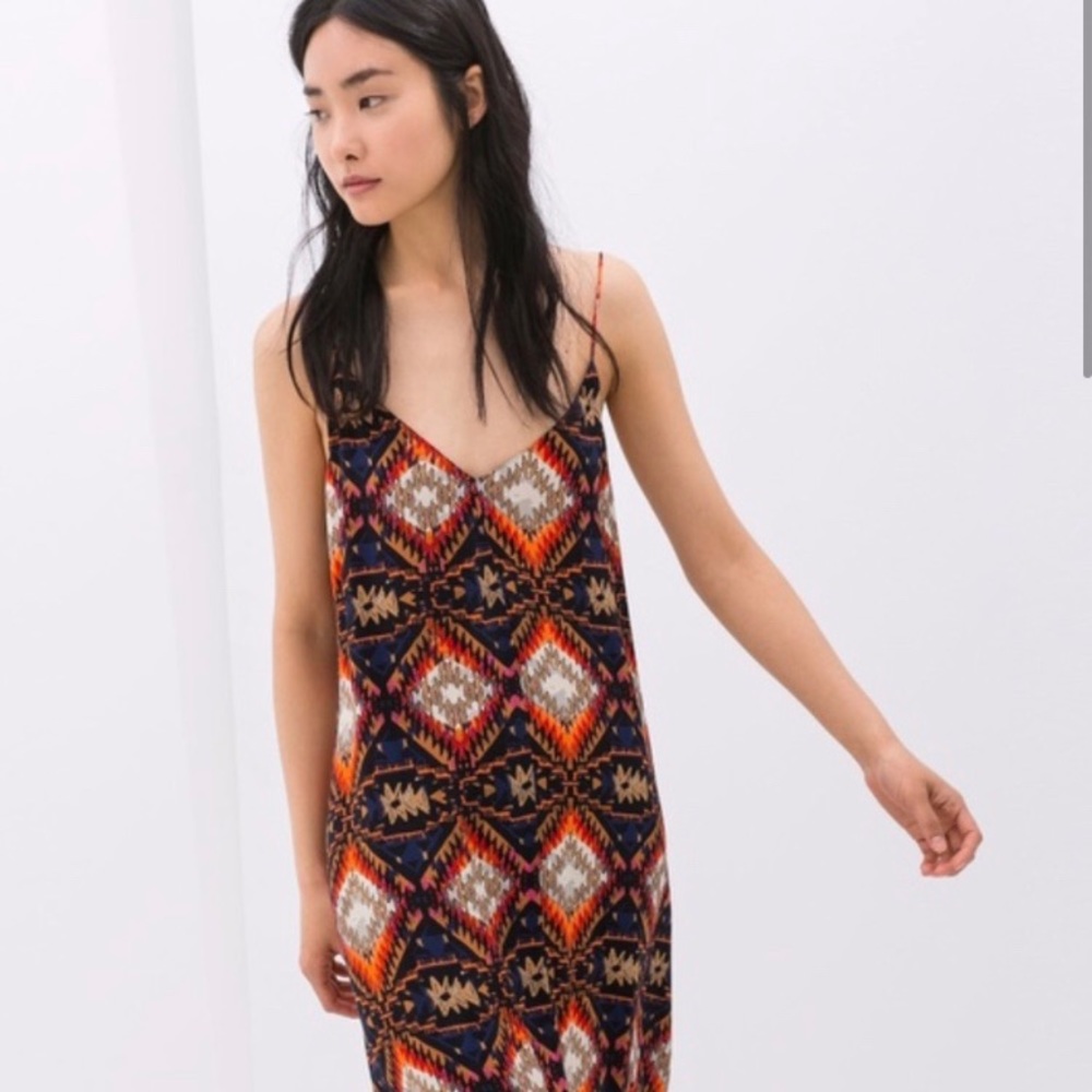 Zara Tribal Aztec Maxi Dress